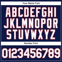 Load image into Gallery viewer, Custom Navy White Gray-Red Performance Vapor Golf Polo Shirt