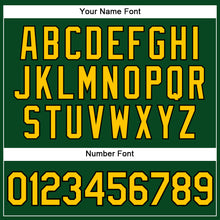 Load image into Gallery viewer, Custom Green Yellow-Black Performance Vapor Golf Polo Shirt