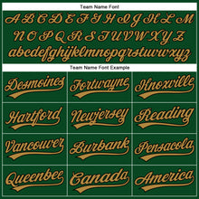 Load image into Gallery viewer, Custom Green Old Gold-Black Performance Vapor Golf Polo Shirt