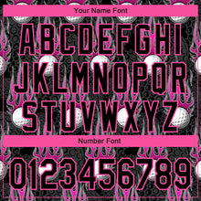 Load image into Gallery viewer, Custom Black Pink 3D Pattern Design Firely Golf Ball Performance Golf Polo Shirt