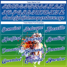 Load image into Gallery viewer, Custom Royal White 3D Pattern Design Golfing Performance Golf Polo Shirt