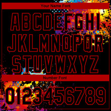 Load image into Gallery viewer, Custom Black Red 3D Pattern Design Dart Board Performance Golf Polo Shirt