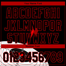 Load image into Gallery viewer, Custom Black Red 3D Pattern Design Dart Board Target Performance Golf Polo Shirt