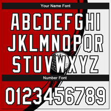 Load image into Gallery viewer, Custom Red White-Black 3D Pattern Design Golf Ball Performance Golf Polo Shirt