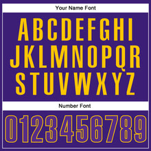 Load image into Gallery viewer, Custom Purple Yellow Performance Vapor Golf Polo Shirt