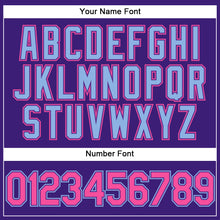 Load image into Gallery viewer, Custom Purple Pink-Light Blue Performance Vapor Golf Polo Shirt