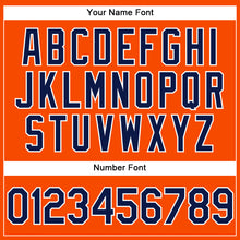 Load image into Gallery viewer, Custom Orange Navy-White Performance Vapor Golf Polo Shirt