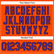 Load image into Gallery viewer, Custom Orange Purple-Black Performance Vapor Golf Polo Shirt