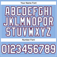 Load image into Gallery viewer, Custom Light Blue White Royal-Red Performance Vapor Golf Polo Shirt