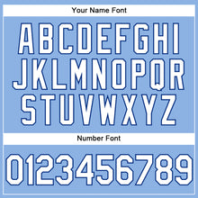 Load image into Gallery viewer, Custom Light Blue White-Royal Performance Vapor Golf Polo Shirt