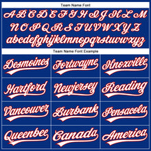 Load image into Gallery viewer, Custom Royal White-Red Performance Vapor Golf Polo Shirt