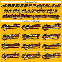 Load image into Gallery viewer, Custom Gold Vintage USA Flag-Black Performance Vapor Golf Polo Shirt