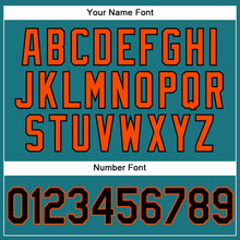 Load image into Gallery viewer, Custom Teal Black-Orange Performance Vapor Golf Polo Shirt