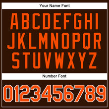 Load image into Gallery viewer, Custom Brown Orange-White Performance Vapor Golf Polo Shirt