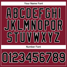 Load image into Gallery viewer, Custom Crimson Black-White Performance Vapor Golf Polo Shirt