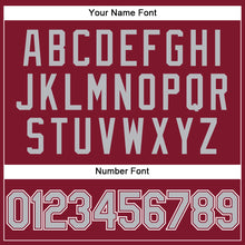 Load image into Gallery viewer, Custom Crimson Gray-White Performance Vapor Golf Polo Shirt