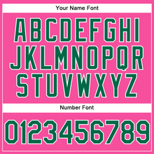 Load image into Gallery viewer, Custom Pink Kelly Green-White Performance Vapor Golf Polo Shirt