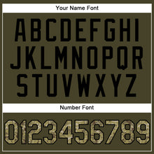 Load image into Gallery viewer, Custom Olive Camo-Black Performance Vapor Salute To Service Golf Polo Shirt