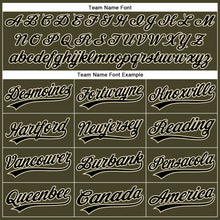 Load image into Gallery viewer, Custom Olive Black-Cream Performance Vapor Salute To Service Golf Polo Shirt