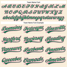 Load image into Gallery viewer, Custom Cream Pink-Kelly Green Performance Vapor Golf Polo Shirt