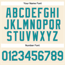 Load image into Gallery viewer, Custom Cream Teal-Gray Performance Vapor Golf Polo Shirt