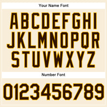 Load image into Gallery viewer, Custom Cream Brown-Gold Performance Vapor Golf Polo Shirt