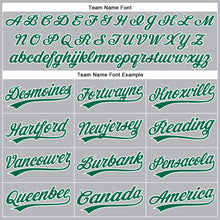 Load image into Gallery viewer, Custom Gray Kelly Green-White Performance Vapor Golf Polo Shirt