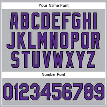 Load image into Gallery viewer, Custom Gray Purple-Black Performance Vapor Golf Polo Shirt