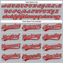 Load image into Gallery viewer, Custom Gray Red-Black Performance Vapor Golf Polo Shirt