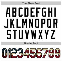 Load image into Gallery viewer, Custom White Vintage USA Flag-Black Performance Vapor Golf Polo Shirt