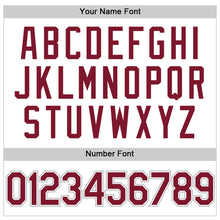 Load image into Gallery viewer, Custom White Crimson-Gray Performance Vapor Golf Polo Shirt