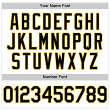 Load image into Gallery viewer, Custom White Black-Yellow Performance Vapor Golf Polo Shirt