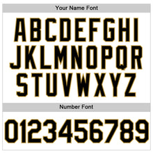 Load image into Gallery viewer, Custom White Black-Old Gold Performance Vapor Golf Polo Shirt