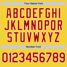 Load image into Gallery viewer, Custom Yellow Red-White Performance Vapor Golf Polo Shirt