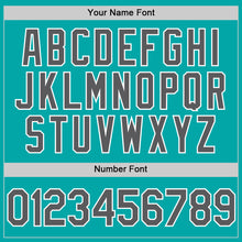 Load image into Gallery viewer, Custom Aqua Steel Gray-White Performance Vapor Golf Polo Shirt