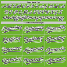 Load image into Gallery viewer, Custom Neon Green Steel Gray-White Performance Vapor Golf Polo Shirt