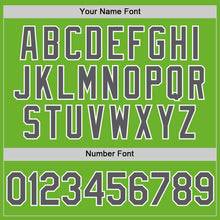 Load image into Gallery viewer, Custom Neon Green Steel Gray-White Performance Vapor Golf Polo Shirt