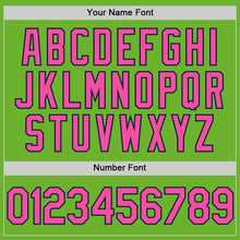 Load image into Gallery viewer, Custom Neon Green Pink-Navy Performance Vapor Golf Polo Shirt