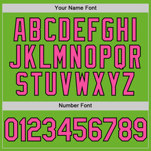 Load image into Gallery viewer, Custom Neon Green Pink-Black Performance Vapor Golf Polo Shirt