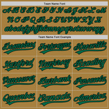 Load image into Gallery viewer, Custom Old Gold Kelly Green-Black Performance Vapor Golf Polo Shirt