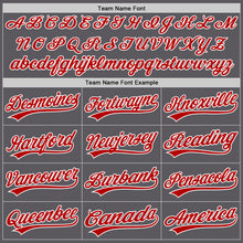 Load image into Gallery viewer, Custom Steel Gray Red-White Performance Vapor Golf Polo Shirt