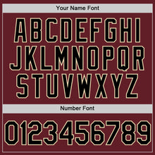 Load image into Gallery viewer, Custom Burgundy Black-City Cream Performance Vapor Golf Polo Shirt