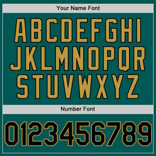 Load image into Gallery viewer, Custom Midnight Green Black-Old Gold Performance Vapor Golf Polo Shirt