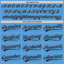 Load image into Gallery viewer, Custom Powder Blue Navy Gray-Teal Performance Vapor Golf Polo Shirt