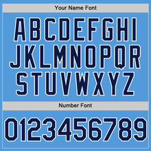 Load image into Gallery viewer, Custom Powder Blue Navy-White Performance Vapor Golf Polo Shirt