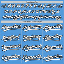 Load image into Gallery viewer, Custom Powder Blue White-Black Performance Vapor Golf Polo Shirt