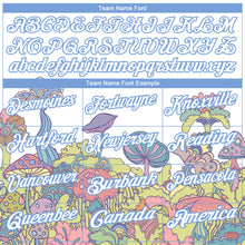 Load image into Gallery viewer, Custom White Light Blue 3D Pattern Design Colorful Flowers And Mushrooms Psychedelic Hallucination Performance Golf Polo Shirt