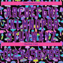 Load image into Gallery viewer, Custom Black Purple-Pink 3D Pattern Design Magic Mushrooms Psychedelic Hallucination Performance Golf Polo Shirt