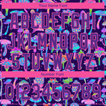 Load image into Gallery viewer, Custom Purple Pink 3D Pattern Design Magic Mushrooms Psychedelic Hallucination Performance Golf Polo Shirt