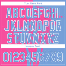 Load image into Gallery viewer, Custom Pink Light Blue-White 3D Pattern Design Hawaii Coconut Trees Performance Golf Polo Shirt